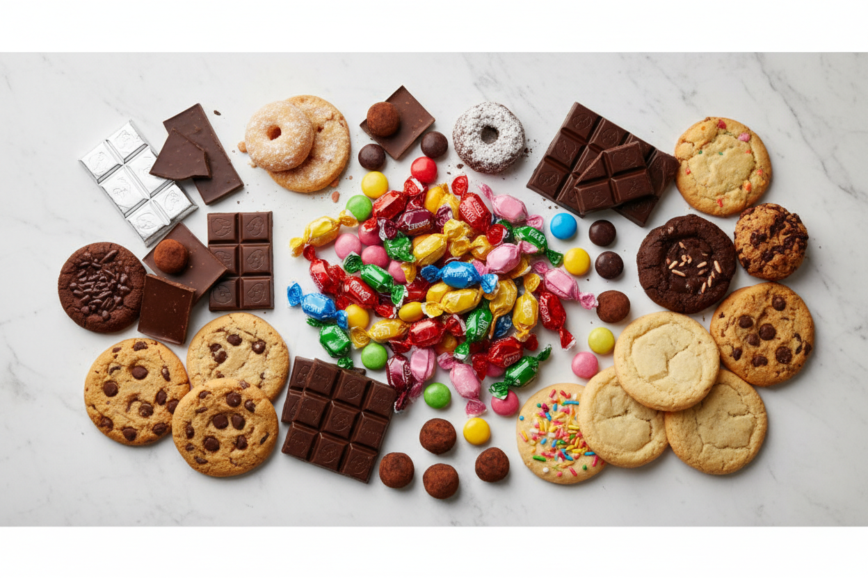 Candy, Chocolate & Cookie