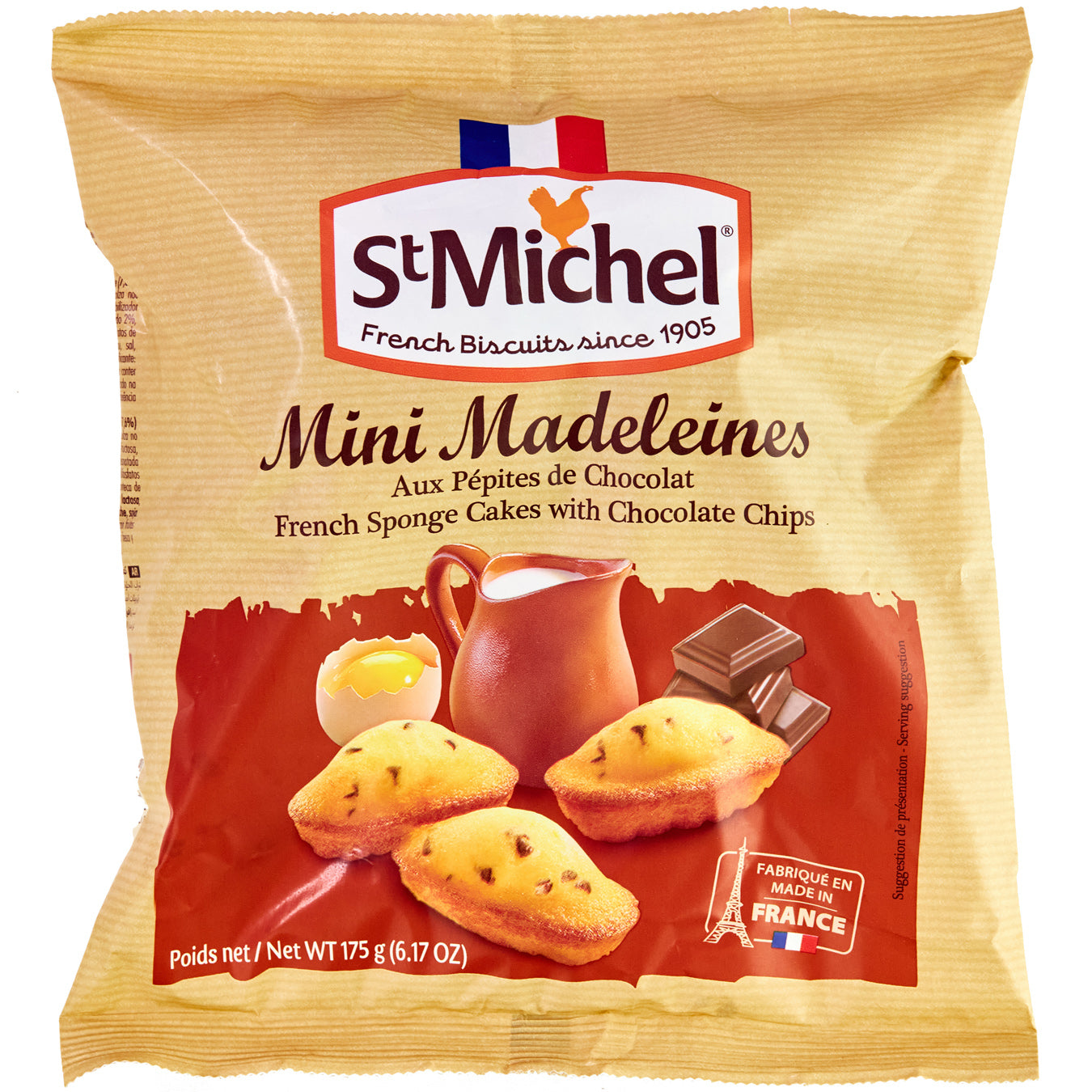 St Michel Mini Madeleines Chocolate Chip Sp.Cake 175g