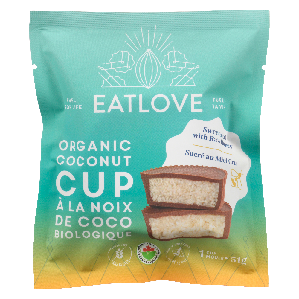 Eat Love Organic Chocolate Coconut Cup 51g