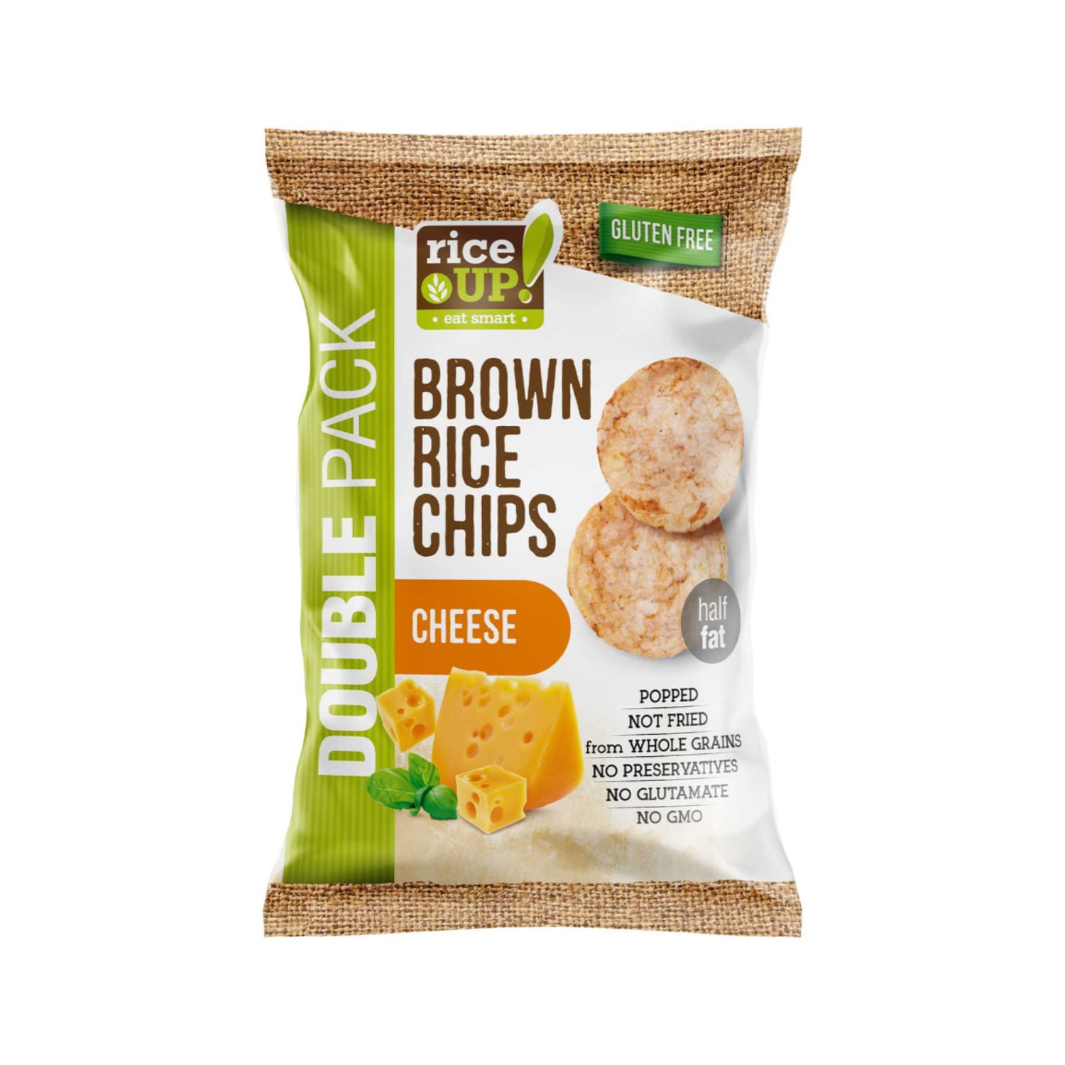 Rice Up! Brown Chips Cheese 120g
