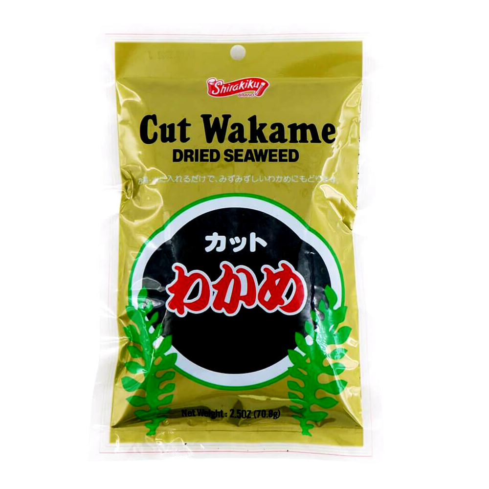 Shirakiku Wakame Cut Dried Seaweed 2.5 Ounce