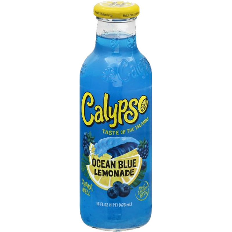 Calypso Ocean Blue Lemonade - 16 Fl Oz Glass Bottle