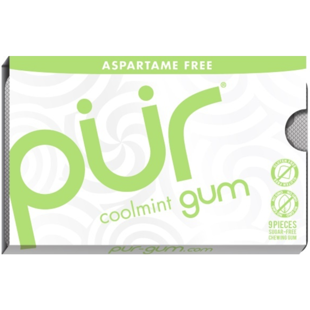 PUR Chewing Gum, Sugar Free, Coolmint