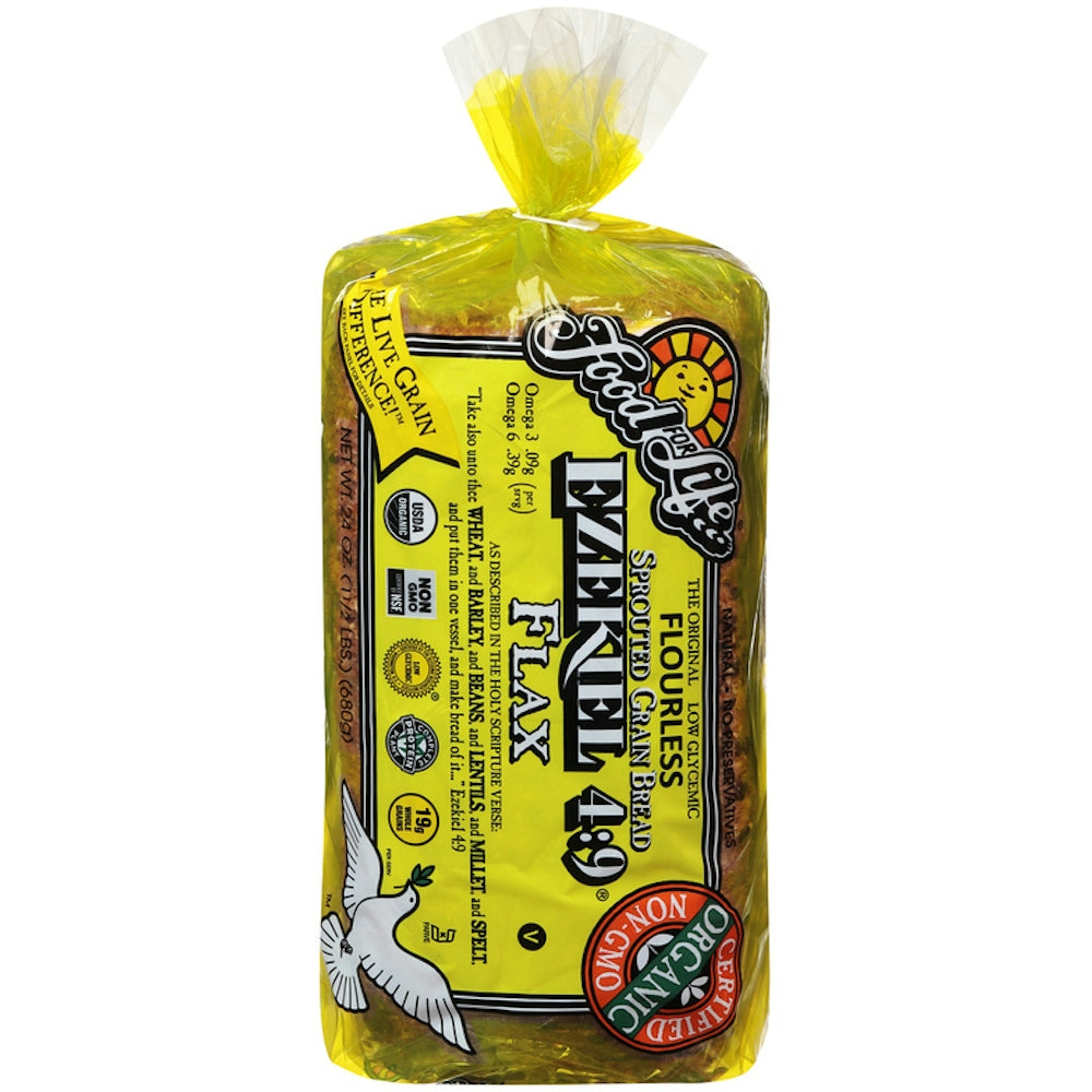 Food For Life Organic Ezekiel 4:9 Sprouted Grain Flax Bread
