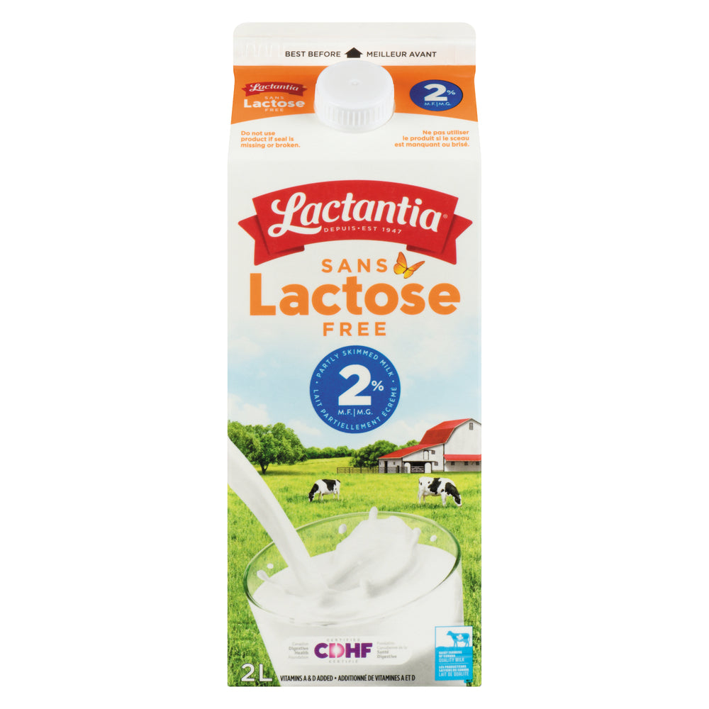 Lactantia Lactose Free Milk - 2%, 2 L