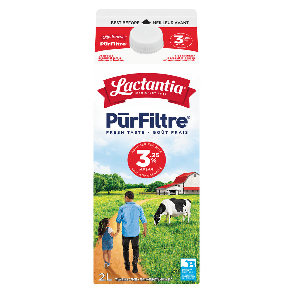 Lactantia 3.25% M.f. Purfiltre Milk 2L