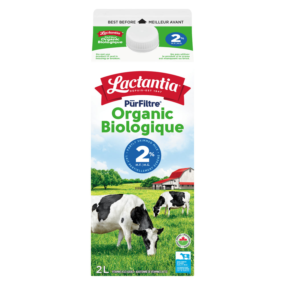 Lactantia Purfiltre Organic Milk - 2%, 2 L