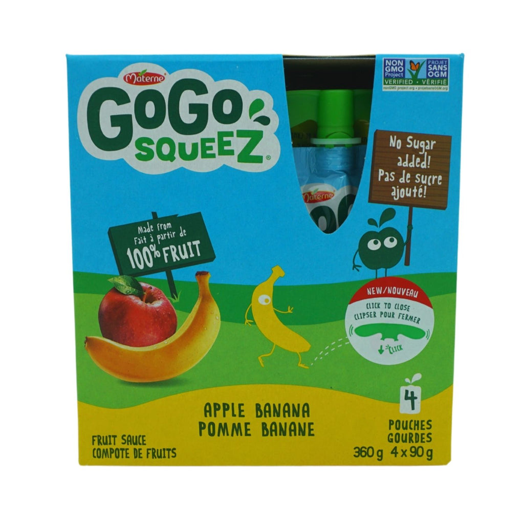 Materne Gogo Squeez - Fruit Sauce, Apple Banana No Sugar Added