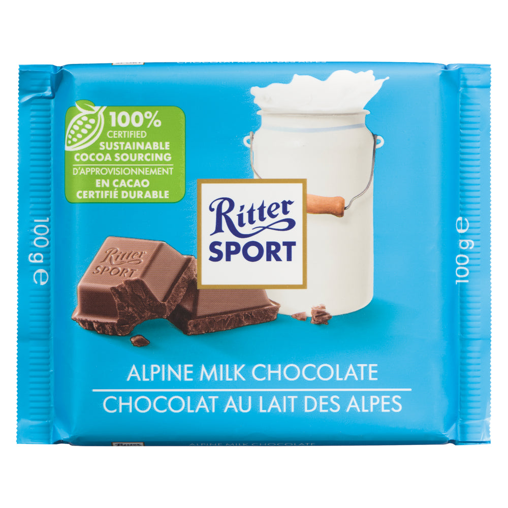 Ritter Sport Alpine Milk Chocolate Bar - 3.5oz
