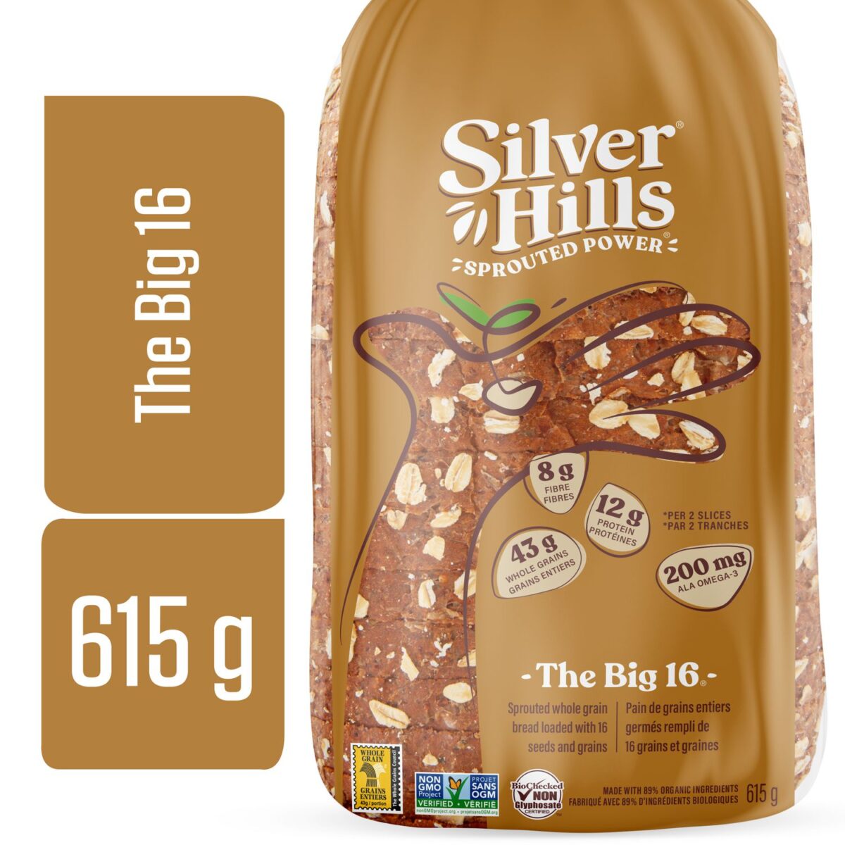 Silver Hills Sprouted Power Bread, Wheat, Sprouted, The Big 16