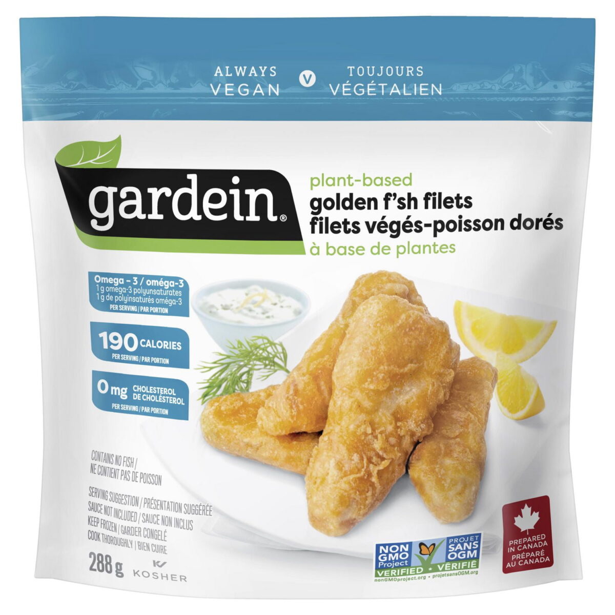Gardein Plant-Based Golden F'sh Filets, 288 Gram