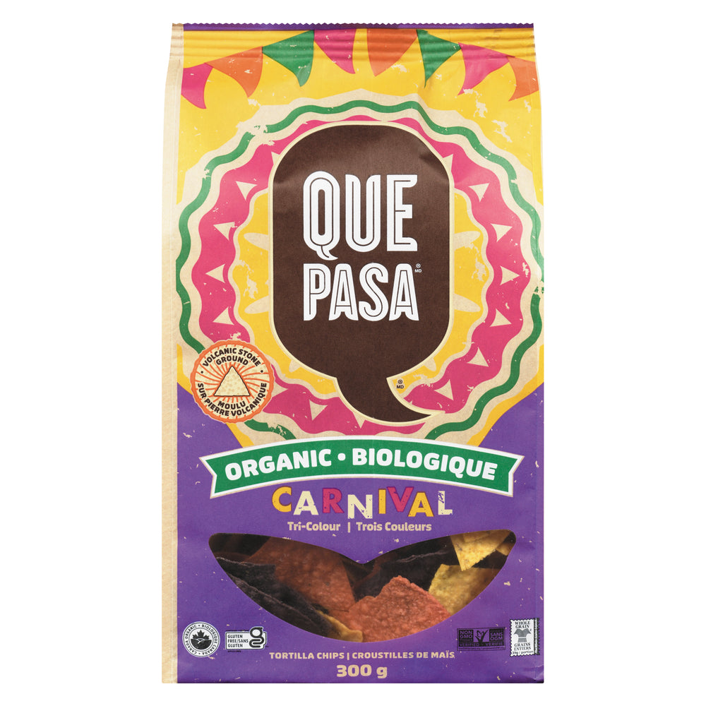 Que Pasa Organic Tortilla Chips Carnival 300g