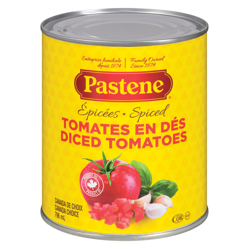 Pastene Spiced Diced Tomatoes 796 mL