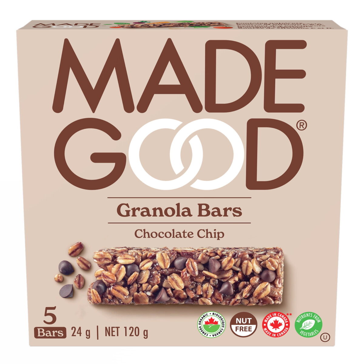 MadeGood Organic Chocolate Chip Granola Bars