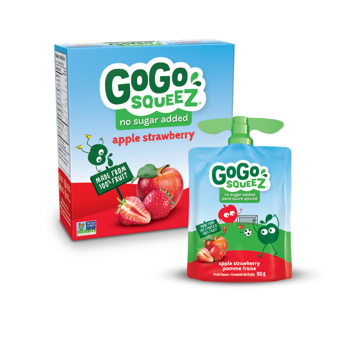 GoGo SqueeZ Fruit Sauce, Apple Strawberry