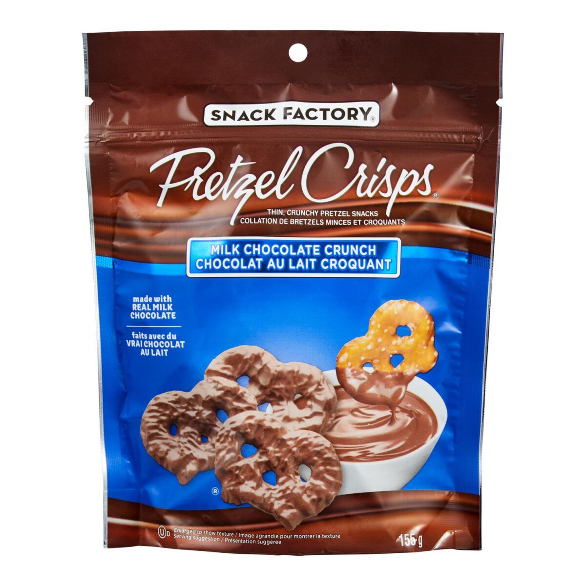 Snack Factory Pretzel Crisps - Milk Chocolate Crunch