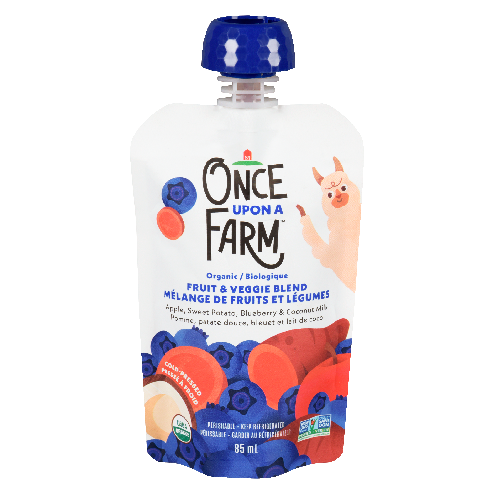 Once Upon A Farm Baby Puree - Apple Sweet Potato Blueberry