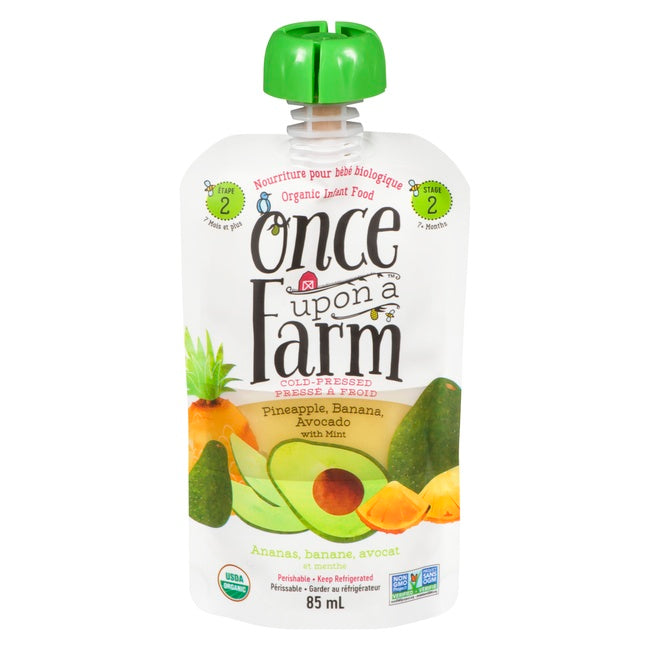 Once Upon A Farm Pineapple Banana Avocado & Mint 85mL