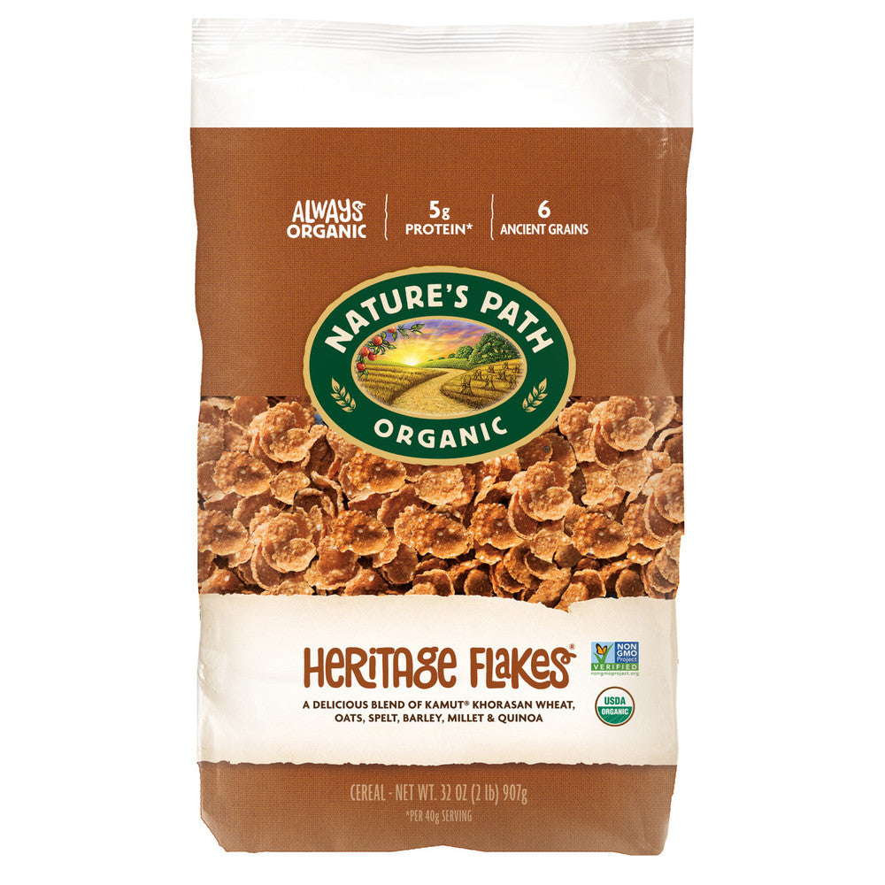 Nature's Path Organic Heritage Flakes Cereal, 32 Ounce