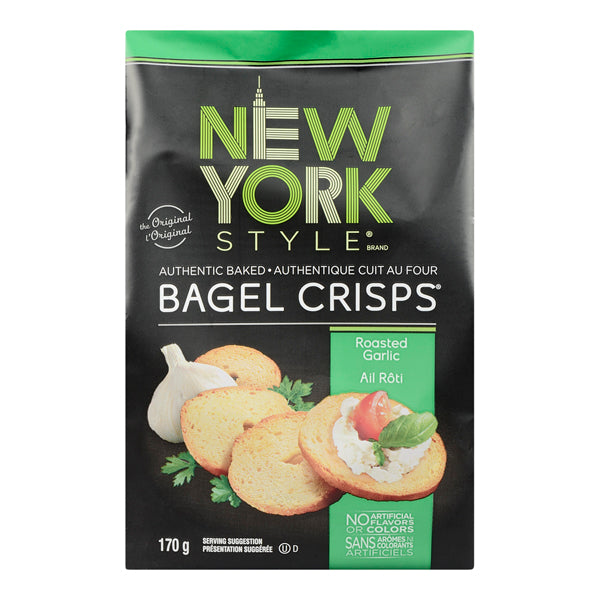 New York Style Roasted Garlic Bagel Crisps 170 G