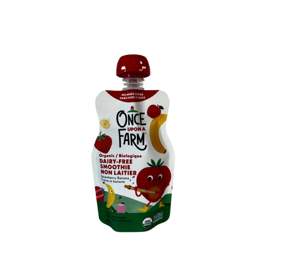 Once Upon A Farm (7) Smoothies For Kids - Strawberry Banana Organic