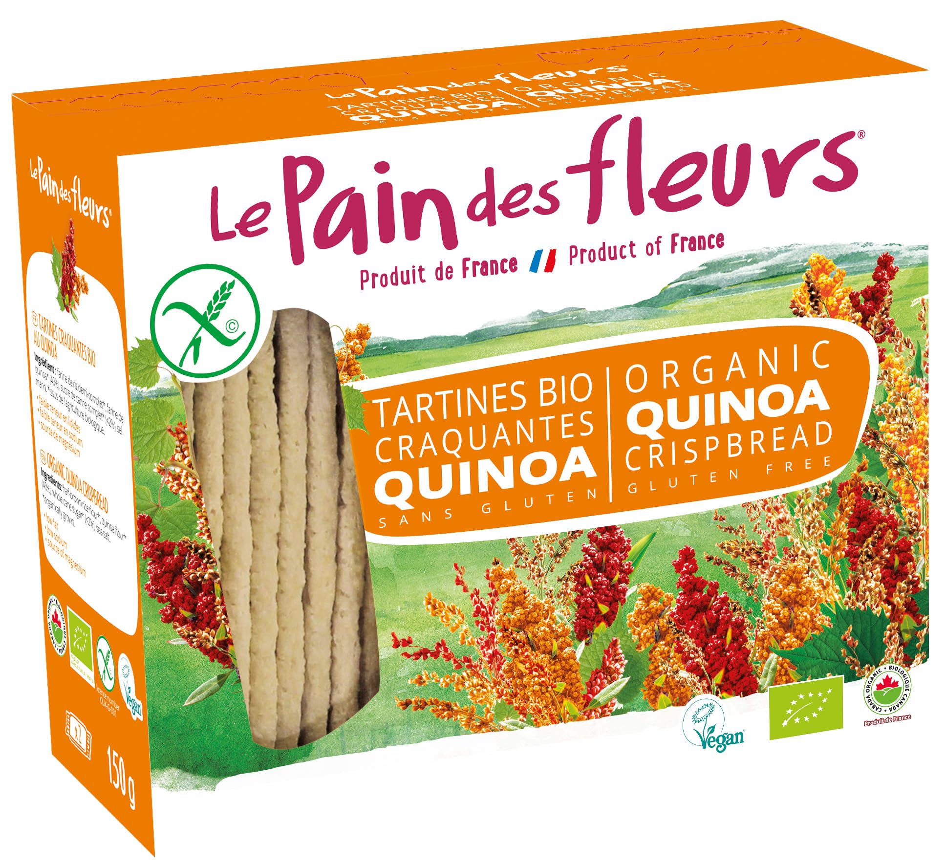 Le Pain des Fleurs Organic Quinoa Crispbread