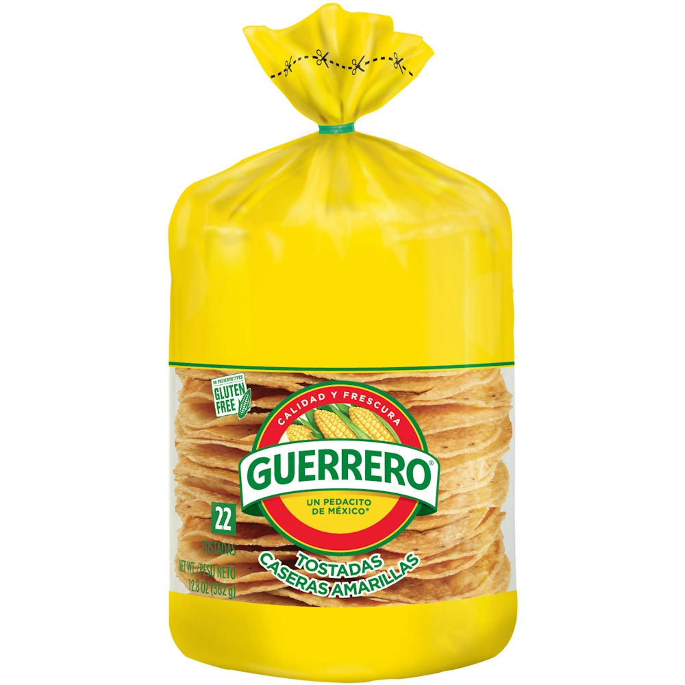 Guerrero Tostadas Caseras Amarillas - 12.8oz/22ct