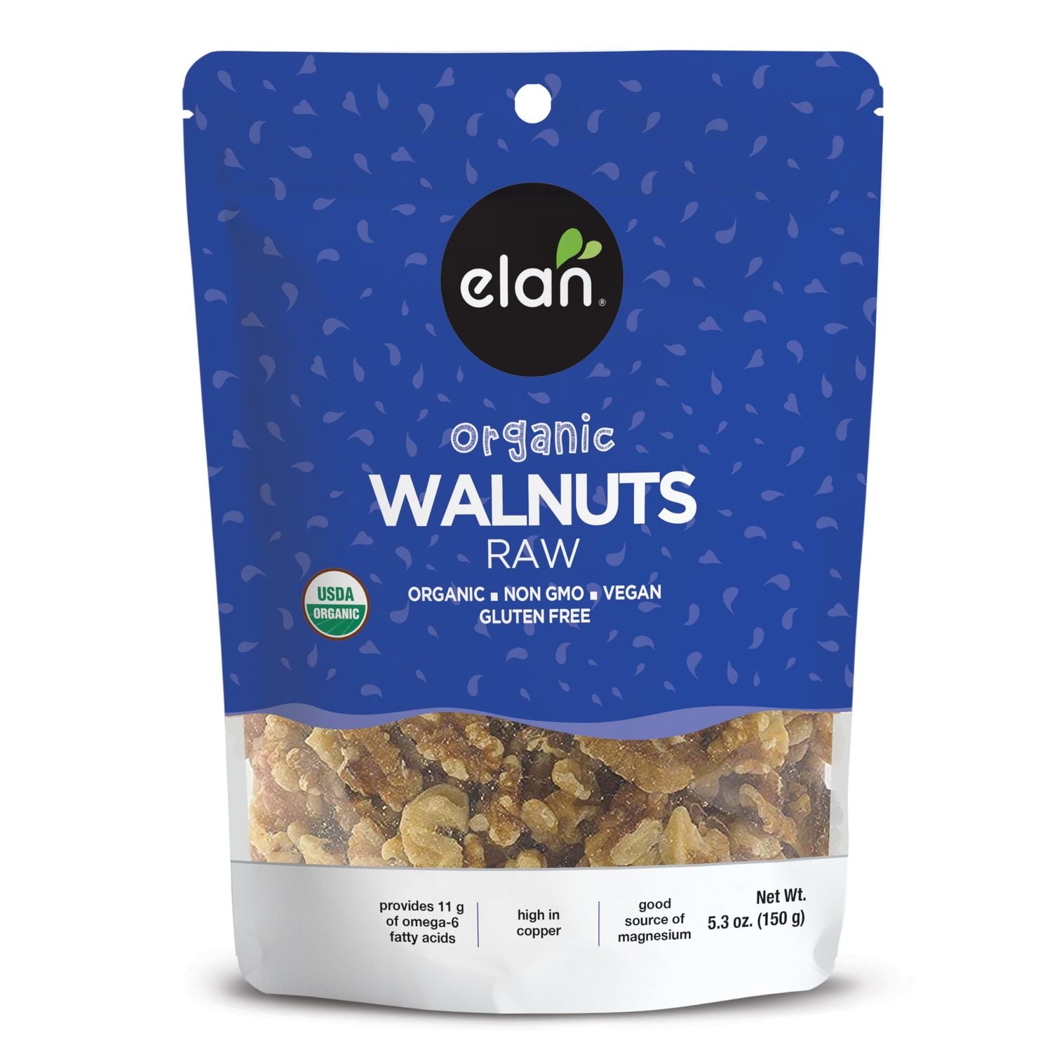 Elan Organic Walnuts, 5.3 Oz