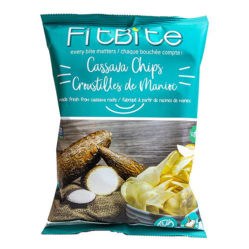 FitBite Cassava Chips, Sea Salt, 100 G