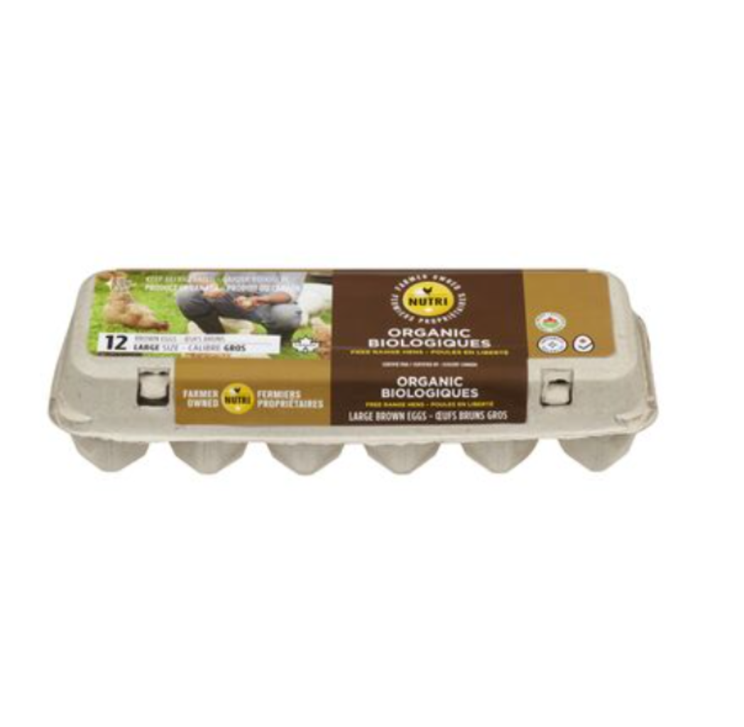 Nutri Large Organic Brown Eggs