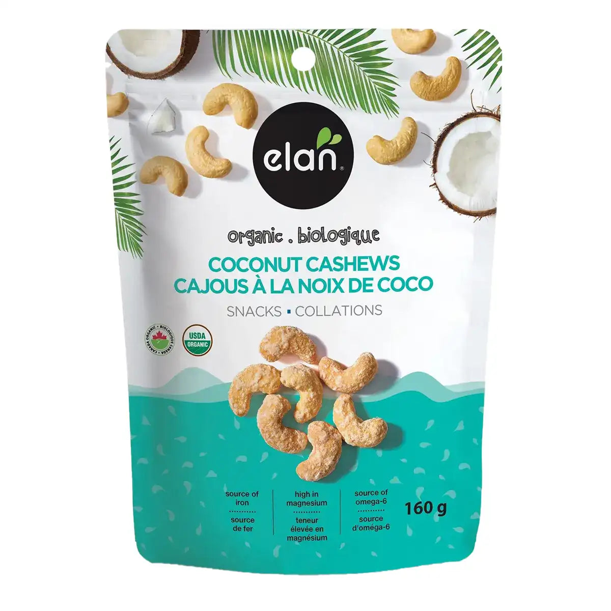 Elan Organic Coconut Cashews