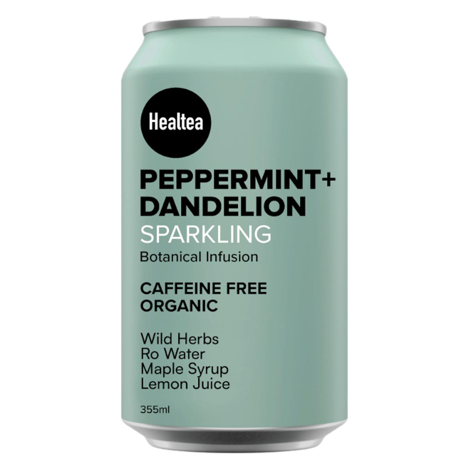 Healtea Sparkling Mint+Dandelion Infusion 355ml