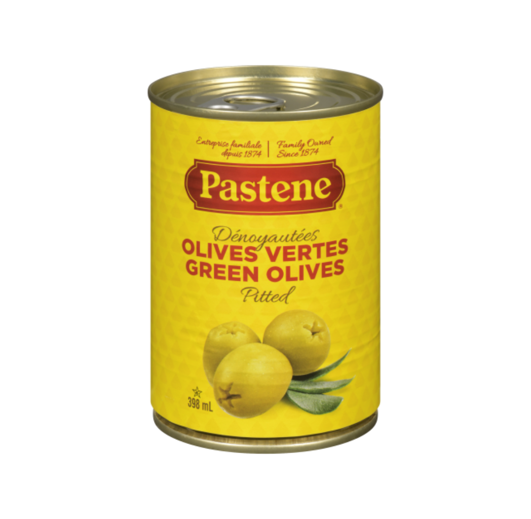 Pastene Pitted Green Olive 398 Ml