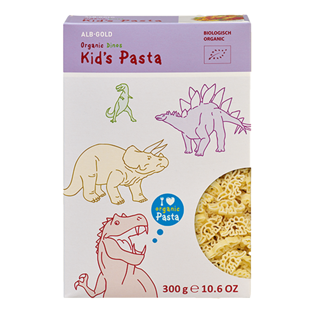 Alb Gold Organic Kids Dinosaur Pasta