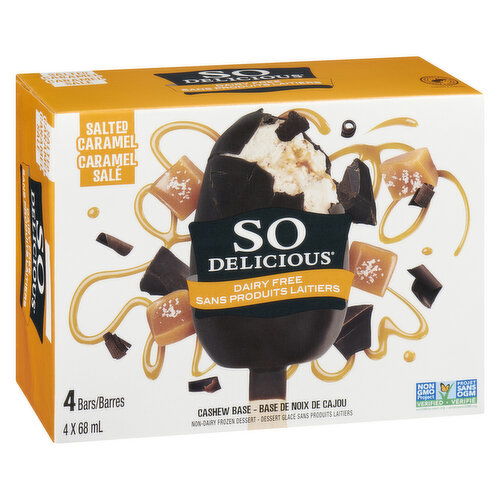 So Delicious Non-Dairy Frozen Dessert - Salted Caramel Bars