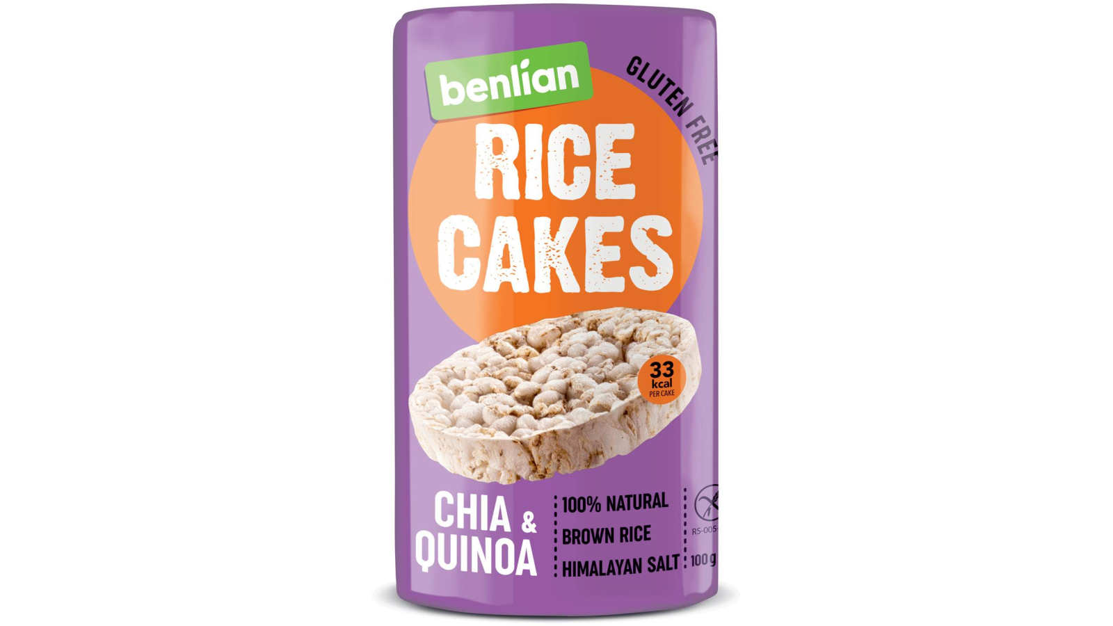 Benlian Chia Quinoa Rice Cakes 100g