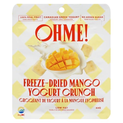 Ohme! No Added Sugar Freeze-Dried Yogurt Crunch Mango Snack Pack, 11g