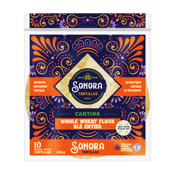 Sonora Flour Tortillas  Whole Wheat 8"