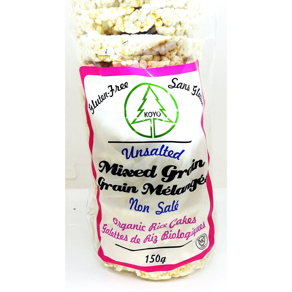 Koyo Organic Mixed Grain Unsalted Rice Cakes 150g
