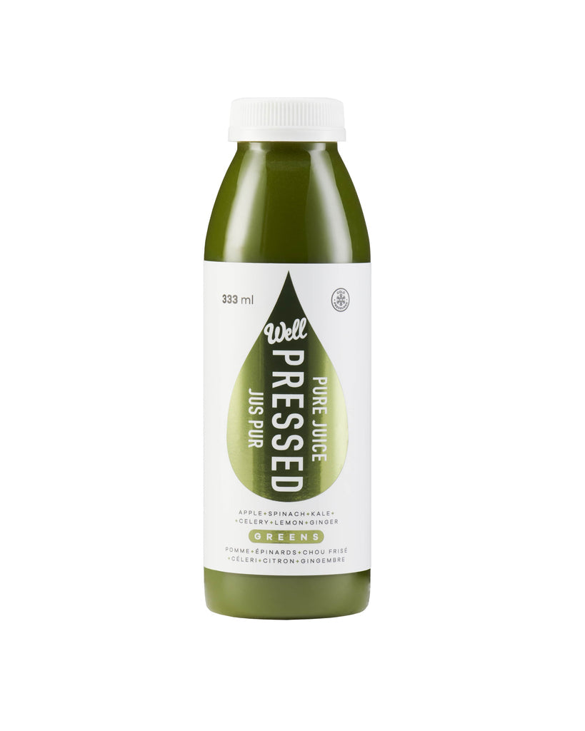 Well Greens Cold Pressed Juice, 333 Millilitre