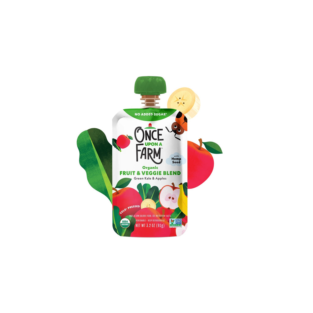 Once Upon A Farm Baby Puree - Apple Banana Kale Organic Stage 2