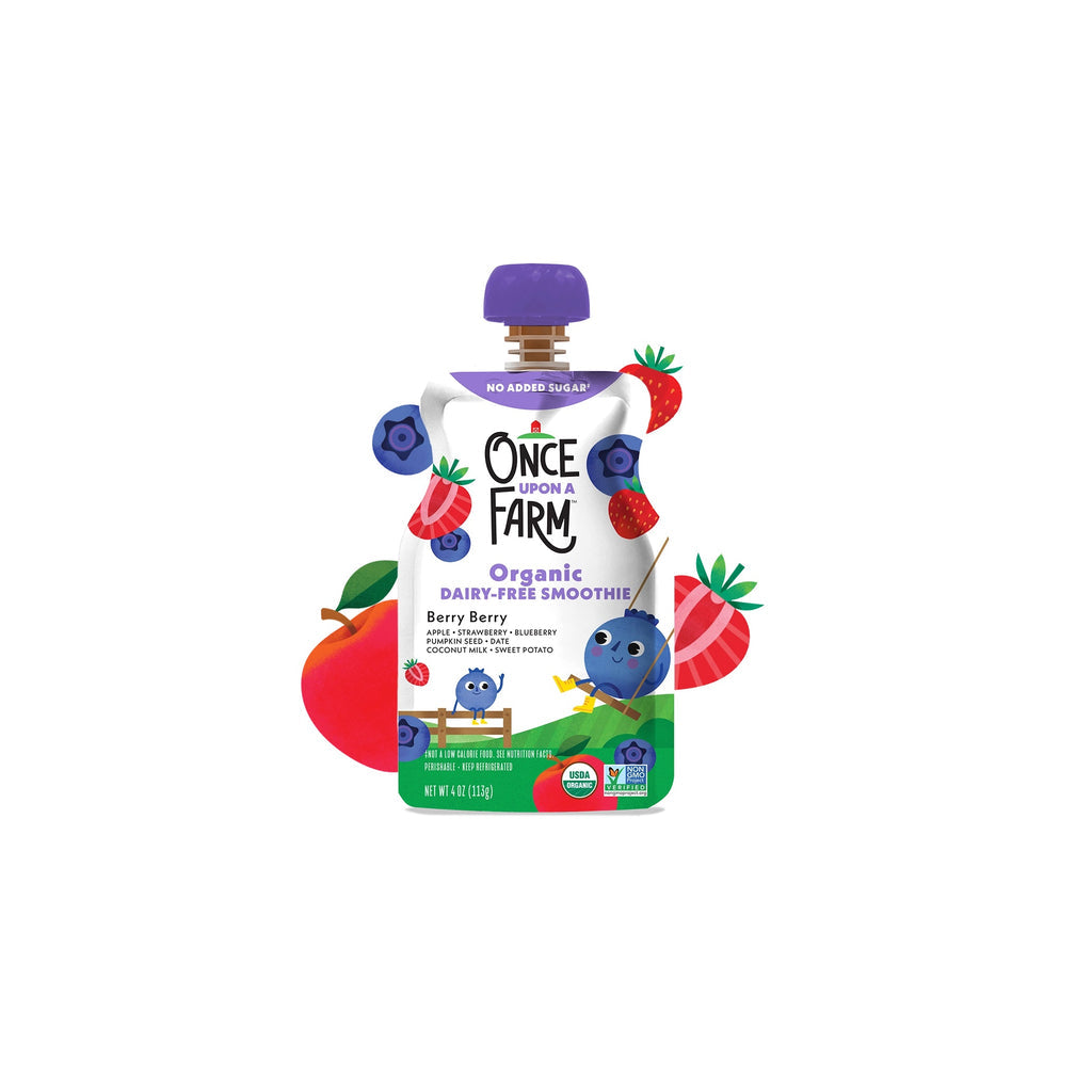 Once Upon A Farm (7) Smoothies For Kids - Berry Berry, 105 Millilitre