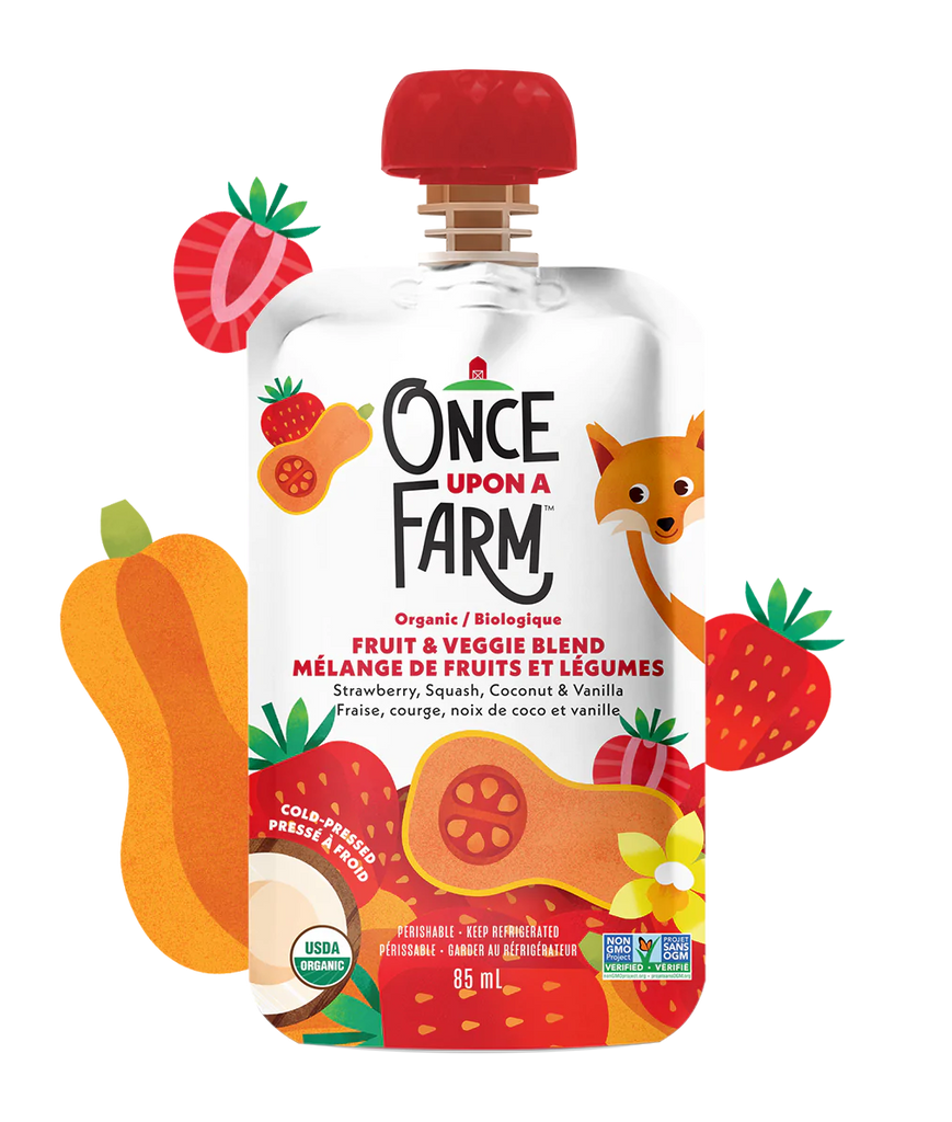 Once Upon A Farm (7) Strawberry Squash Coconut & Vanilla 85mL