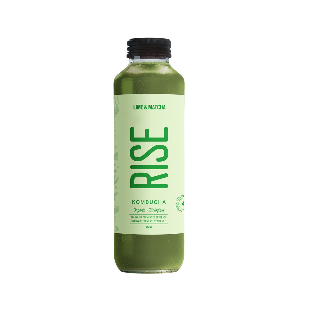 Rise Kombucha Lime Matcha 414ml