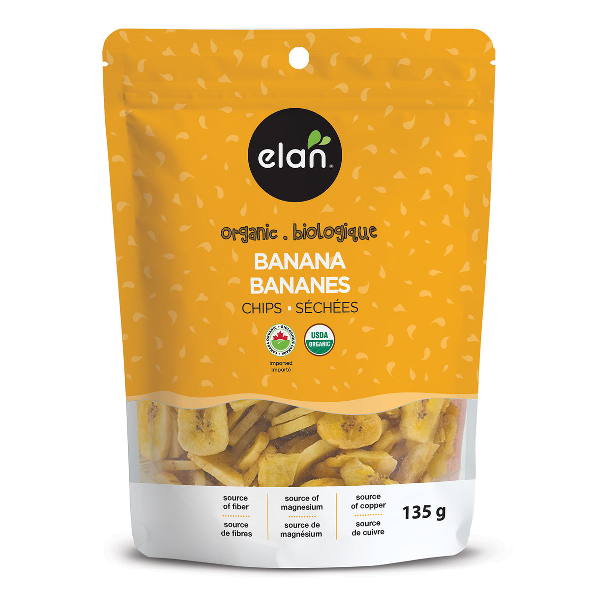 Elan Banana Chips Organic 135g