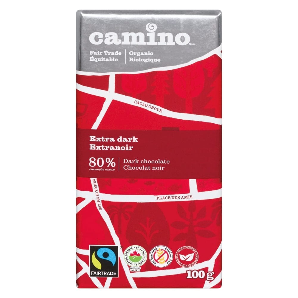 Camino Extra Dark Chocolate Bar 80% Cacao
