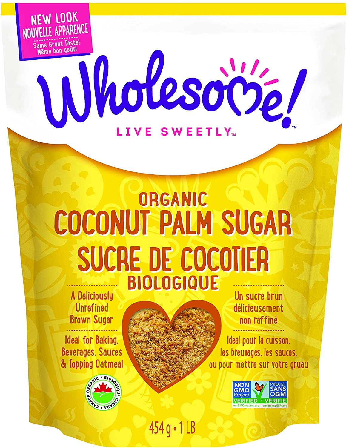 Wholesome Sweetners Organic Coconut Palm Sugar 454gr