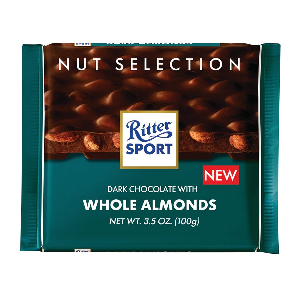 Ritter Sport Dark Chocolate Whole Almonds Bar