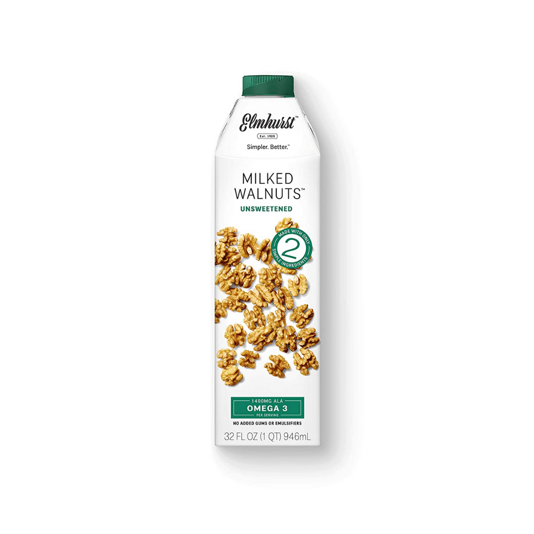 Elmhurst Milked Walnuts, Unsweetened 32 Fl Oz
