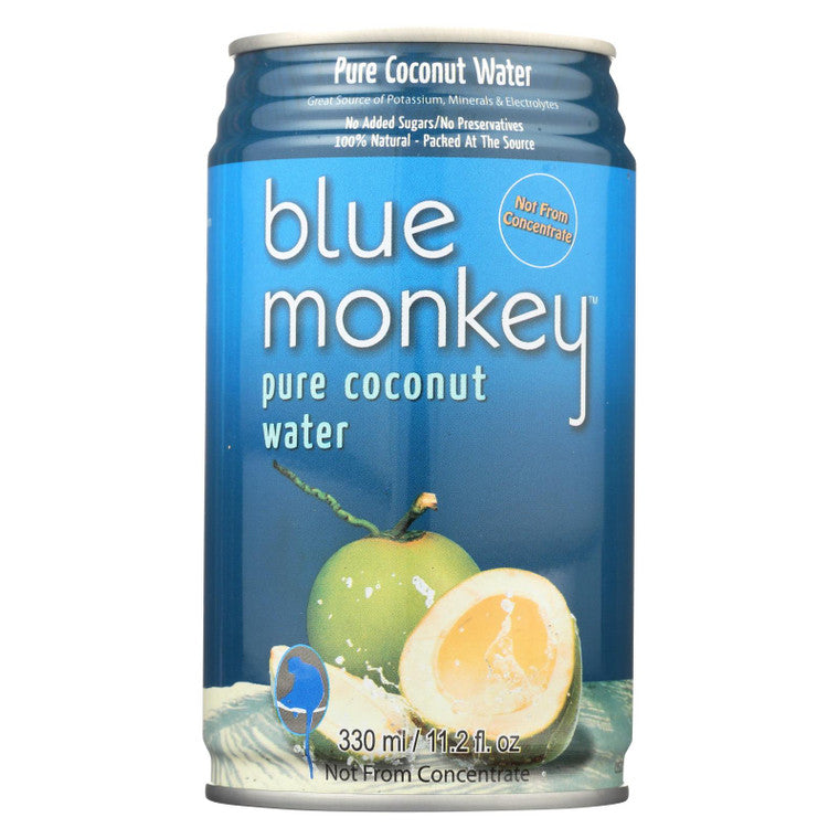 Blue Monkey Coconut Water - Natural - 11.2 Oz. - Case Of 24